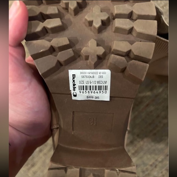 Buckle Beige Ankle Booties - Picture 2 of 2